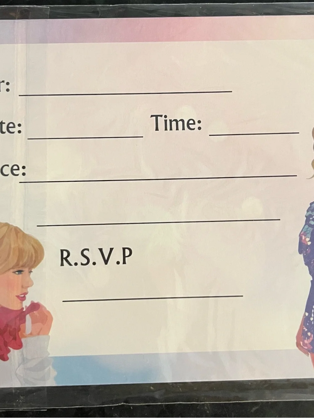 Taylor Swift Inspired Birthday Party Supplies Lot 20 Plates Napkins Invites